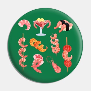 Shrimp collection Pin