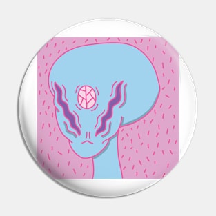 Crystal Alien Pin