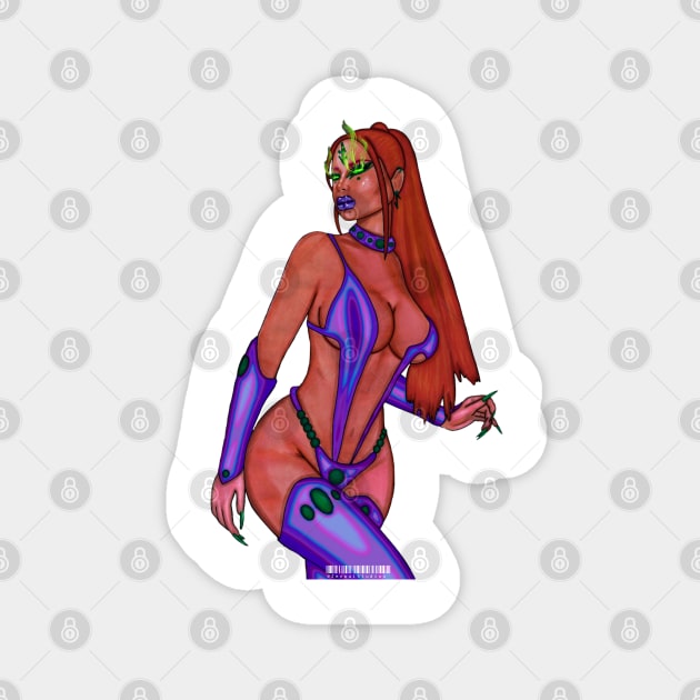 StarFire Teen Titans Magnet by Zenpaistudios