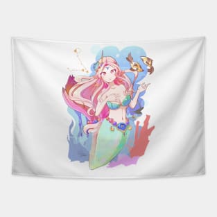 Pisces zodiac girl Tapestry