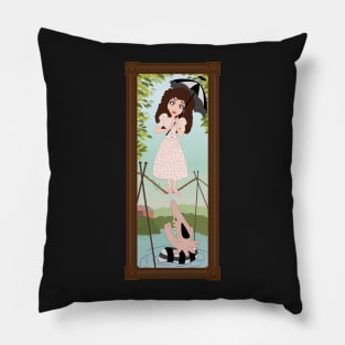 Haunted Portrait - Tightrope Pillow