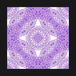 pointillist kaleidoscope in purple T-Shirt