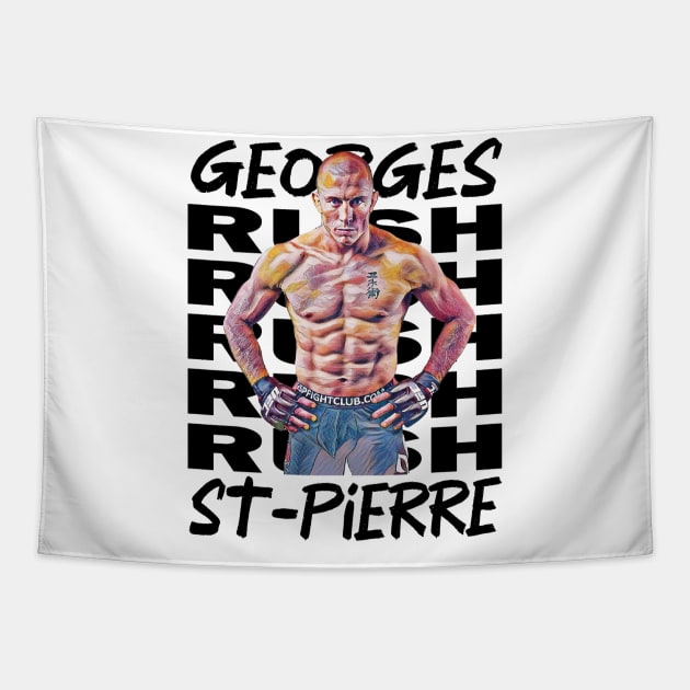 Georges Rush St Pierre Tapestry by FightIsRight