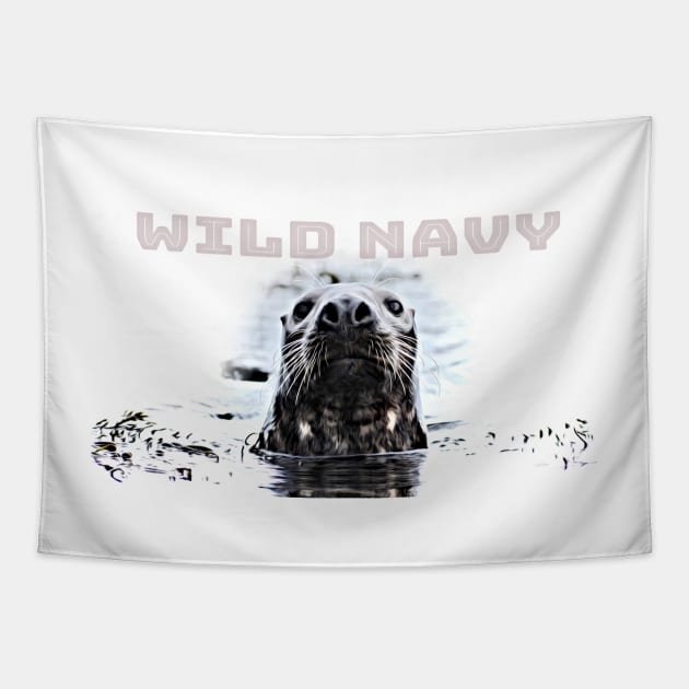 WILD NAVY Tapestry by dumbodancer