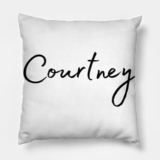 Courtney Name Calligraphy Pillow