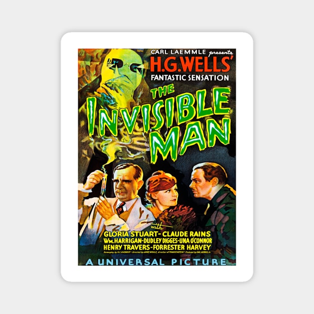 The Invisible Man 1933 Magnet by RockettGraph1cs