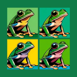 Green Tree Frog Pop Art - Cool Frog T-Shirt