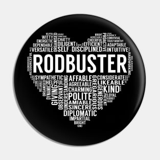 Rodbuster Heart Pin