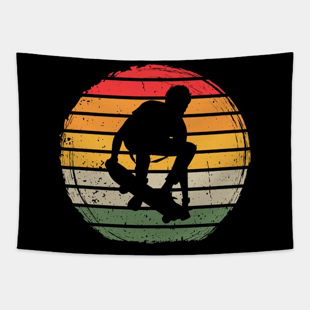 Vintage skater Tapestry by POS