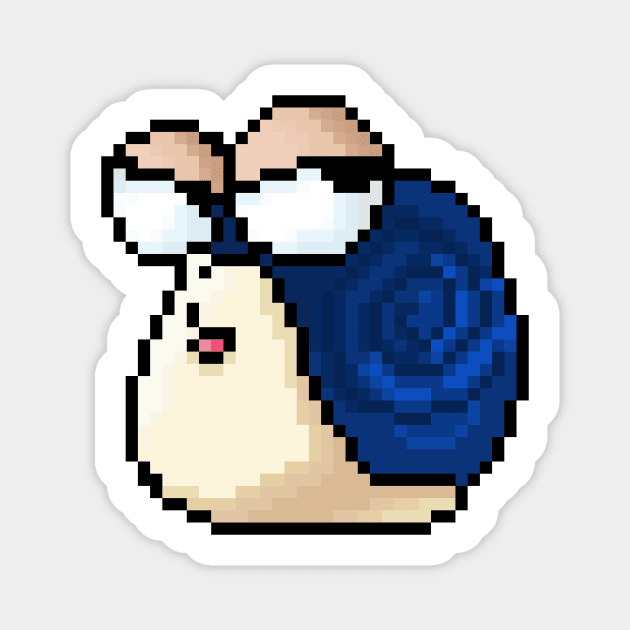 Pixel Snail Magnet by nochi