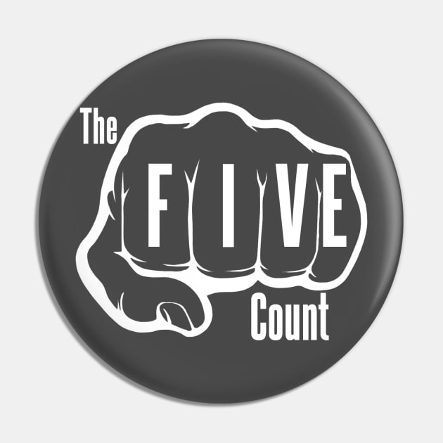 The Five Count White Logo Pin by thefivecount