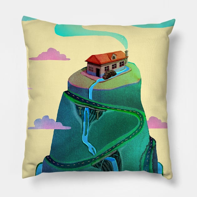 my house Pillow by Francisco1