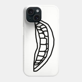 Minimal Lips Black Line Phone Case