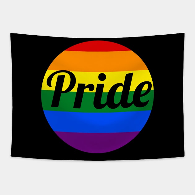 Rainbow pride Tapestry by bandsnthings