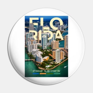 Florida Travel Poster Pin