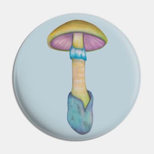 Death cap mushroom Pin