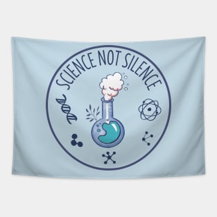 science not silence,study of science Tapestry