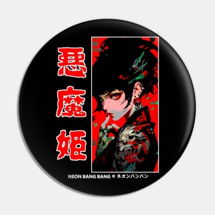 Japanese Anime Streetwear Cyberpunk Vaporwave Yakuza Manga Girl Pin