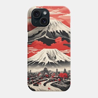 Kumamoto Japan Travel Vintage Tourism Poster Phone Case