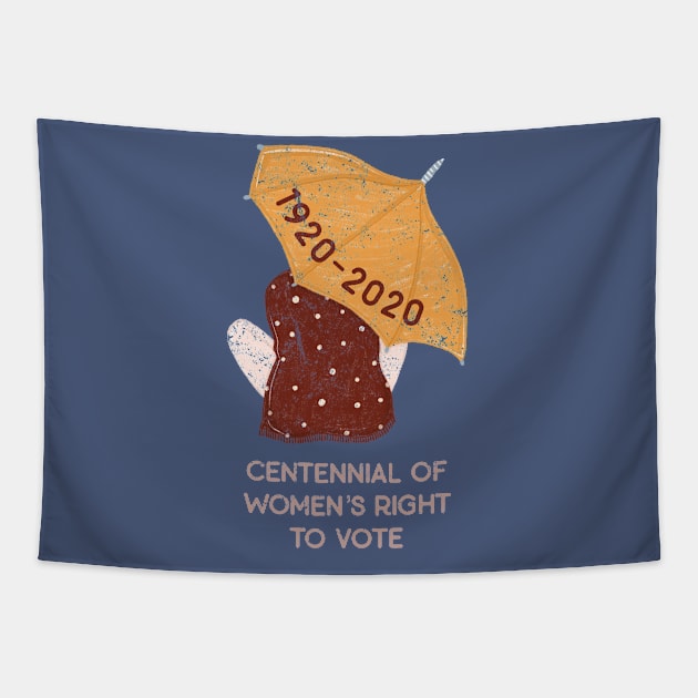 Women's Vote Centennial Suffragette 100 Years Tapestry by Pine Hill Goods