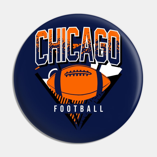 Chicago Football Retro Gameday Pin by funandgames