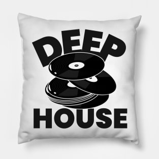 DEEP HOUSE (black) Pillow