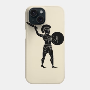 Greek hoplite Phone Case