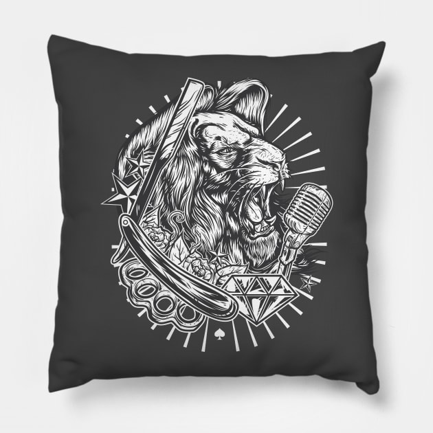 The Rock King Pillow by TomCage