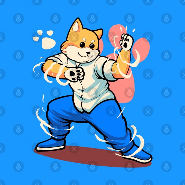 karate shiba dog by SINGINK