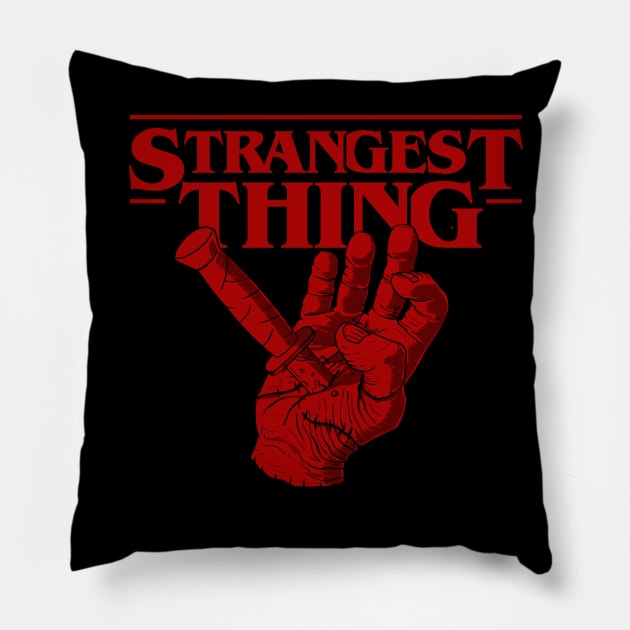 Strangest Thing Pillow by Krobilad