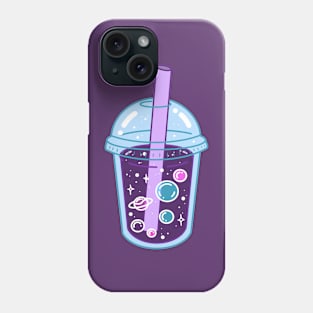 Galaxy Bubble Tea Pearl Milk Boba Tea Phone Case