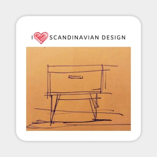 I love Scandinavian design Magnet