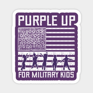 Purple Up For Military Kids - Month of the Military Child 2023 Magnet