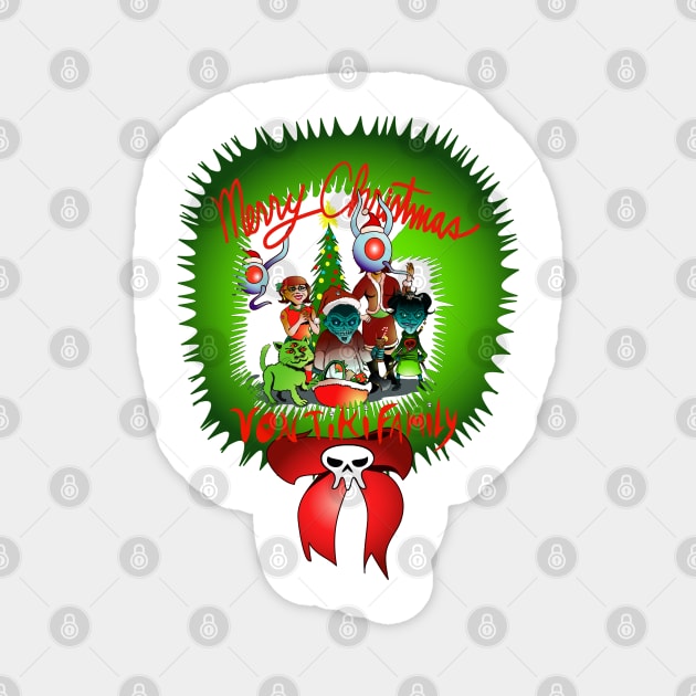 Von Tiki Christmas Magnet by RickLucey