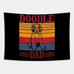 Vintage Doodle Dog Dad Daddy Father Happy Son Daughter Papa Tapestry