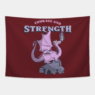 Dragon Courage and Strength Tapestry