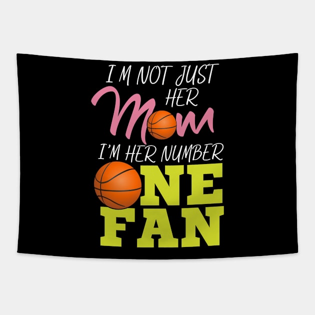 I'm Not Just Her Mum - Basketball Fan Gift Tapestry by biNutz