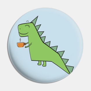 Tea Rex Pin