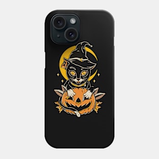 Halloween Cat Vintage Tattoo Phone Case