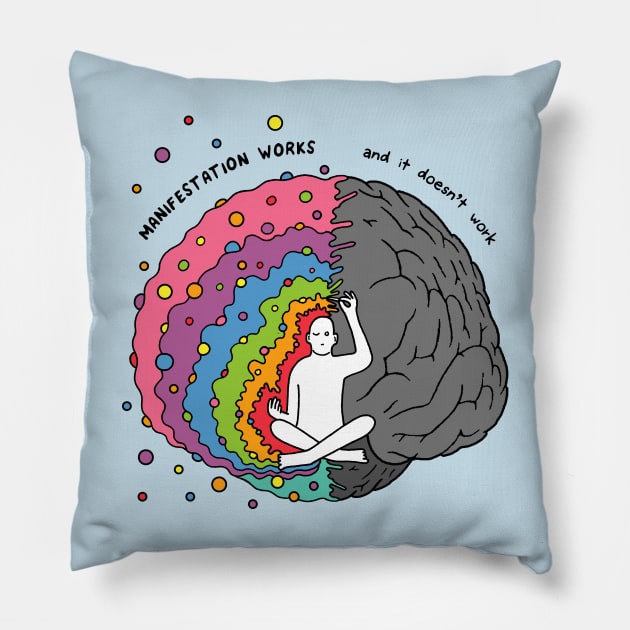 Manifestation Pillow by RaminNazer