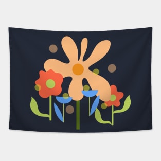 Abstract colorful flowers Tapestry