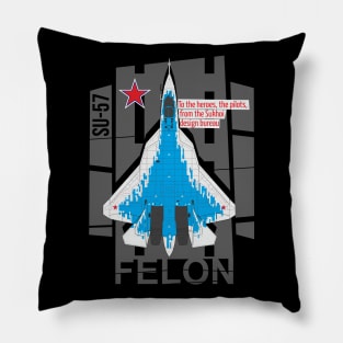 Sukhoi Su-57 Russian multirole fighter Pillow