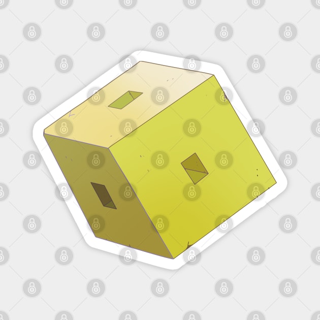 Adventure time - Prismo space cube Magnet by AO01