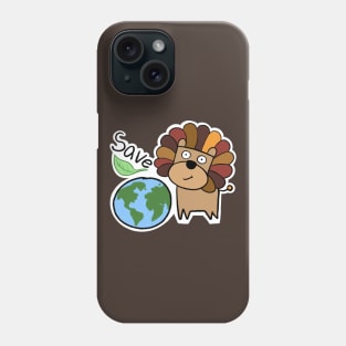 Save the planet! (Lion ver.) Phone Case