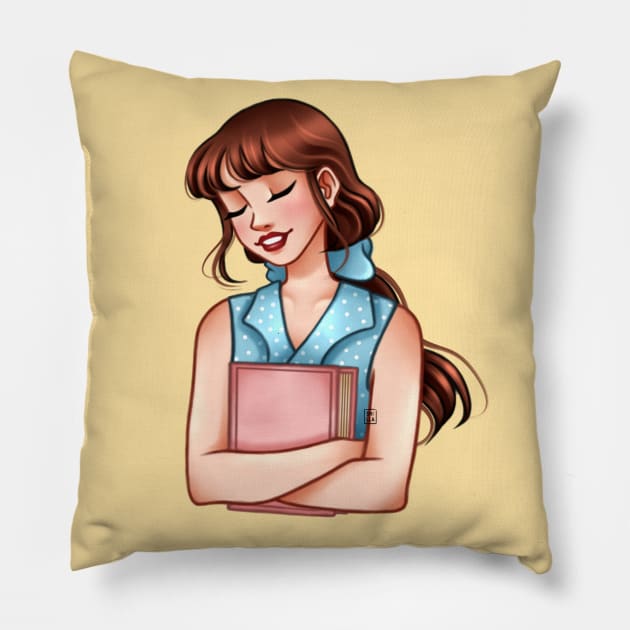 Book Lover Pillow by Smilla