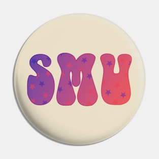 SMU Ombre Stars Pin