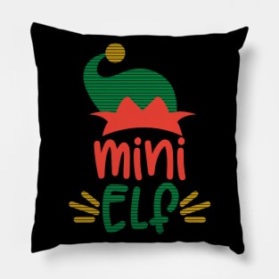 Mini Elf Funny Matching Family Elf Squad Christmas Gift Pillow