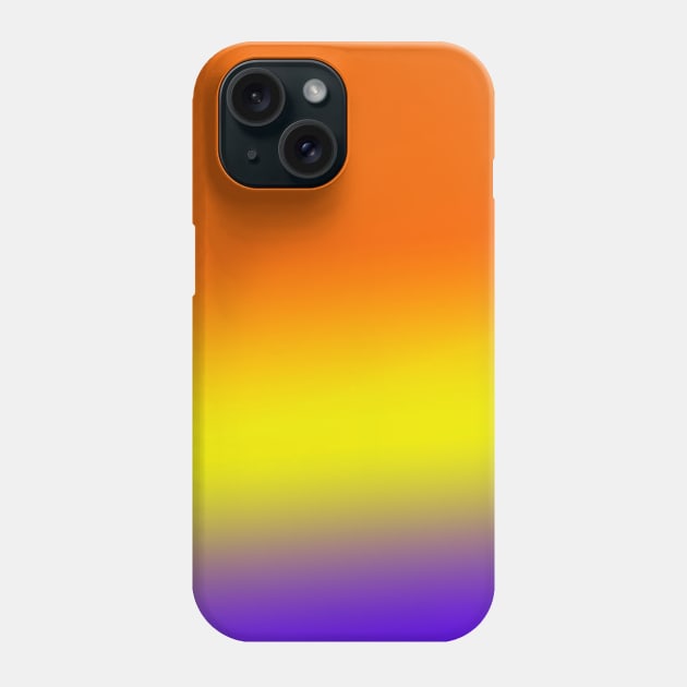 yellow orange blue gradient Phone Case by Artistic_st