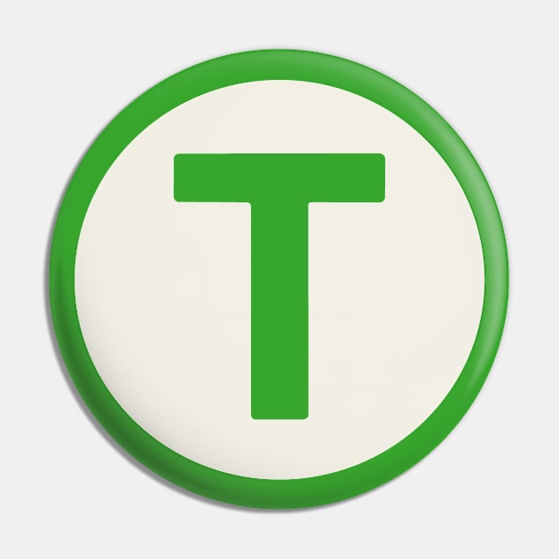 letter t green Pin by persa