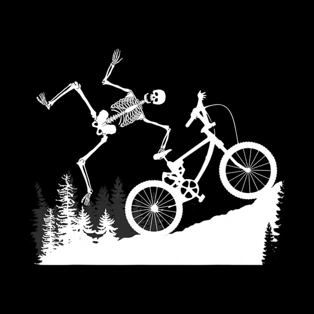 Funny Skeleton BMX Halloween Gift For Men And Boys by adrinalanmaji